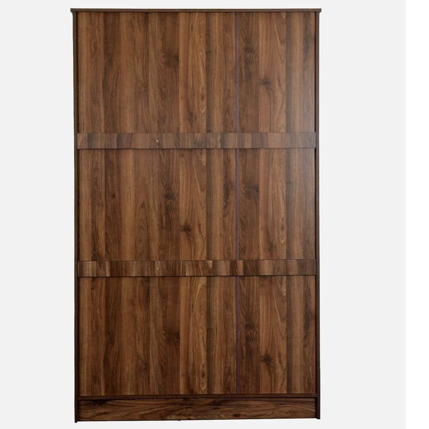 Sapporo 3 Door Wardrobe in Walnut Finish - front_view