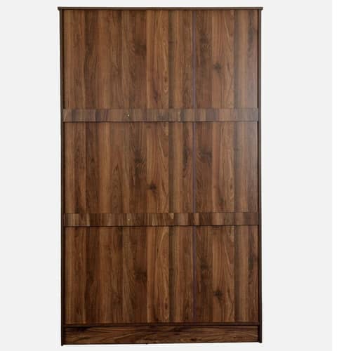 Sapporo 3 Door Wardrobe in Walnut Finish