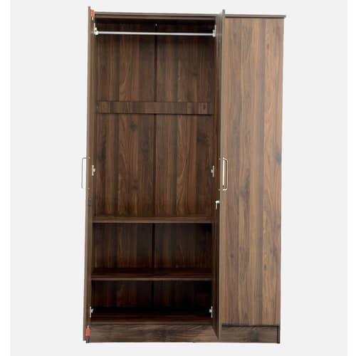 Sapporo 3 Door Wardrobe in Walnut Finish
