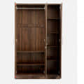Sapporo 3 Door Wardrobe in Walnut Finish - rear_view