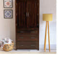 Sheesham Wood 2 Door Wardrobe In Warm Chestnut Finish - photo