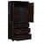 Sheesham Wood 2 Door Wardrobe In Warm Chestnut Finish - rear_view