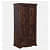 Lisa Sheesham Wood 2 Door Wardrobe In Provincial Teak Finish - rear_view