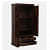 Lisa Sheesham Wood 2 Door Wardrobe In Provincial Teak Finish - right_view