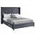 Modern | Contemporary Velvet Upholstered Bed - right_view
