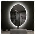 Oval Bathroom Mirror with 3 Colors Lights, LED Mirror for Wall Mirror (18*48 inch) - rear_view