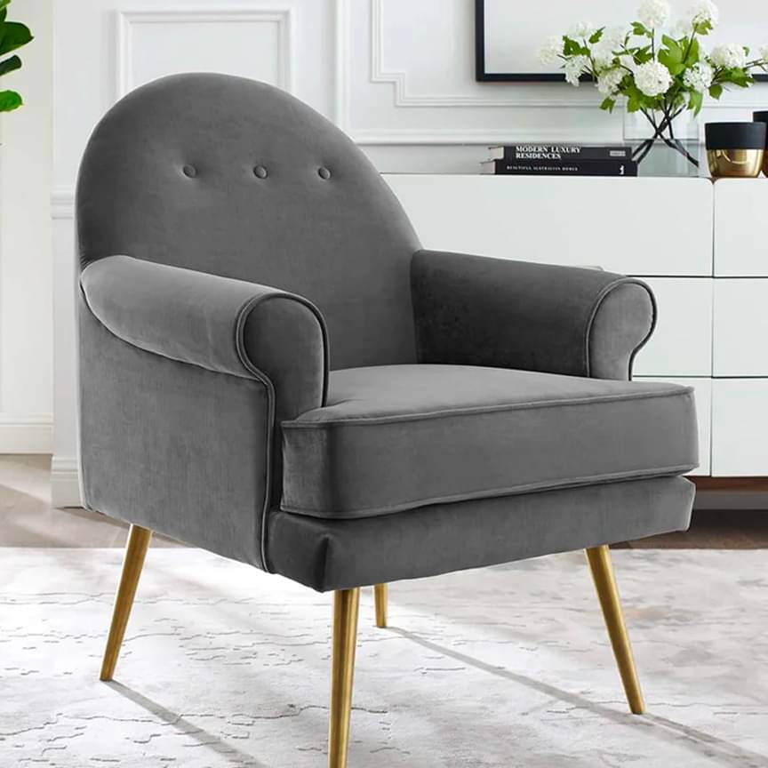 Swanson Accent Chair Color in Grey