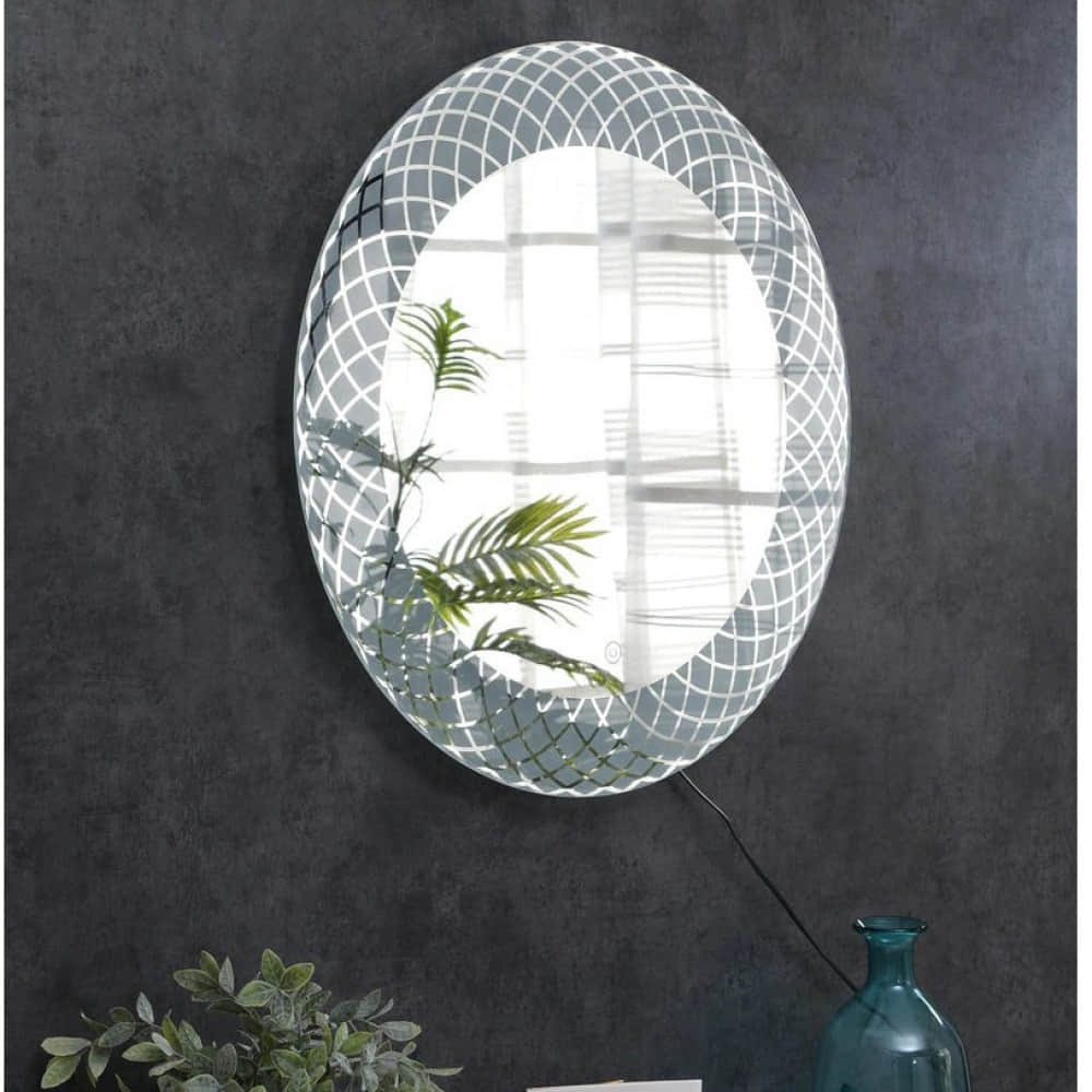 Sconces LED Light Wall Mirror (24x24). - photo