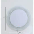 Sconces LED Light Wall Mirror (24x24). - top_view
