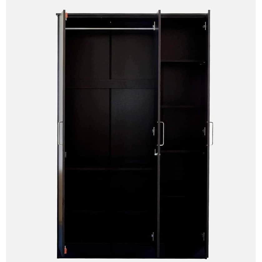 Derby 3 Door Wardrobe In Wenge Finish - front_view