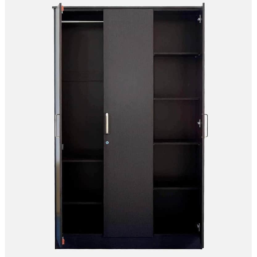 Derby 3 Door Wardrobe In Wenge Finish - top_view