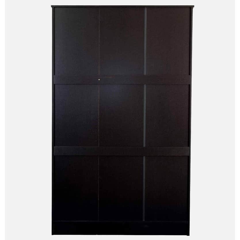 Derby 3 Door Wardrobe In Wenge Finish - rear_view
