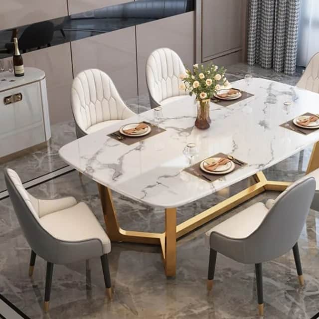 Sorcery Metal dining table (8 seater) - front_view