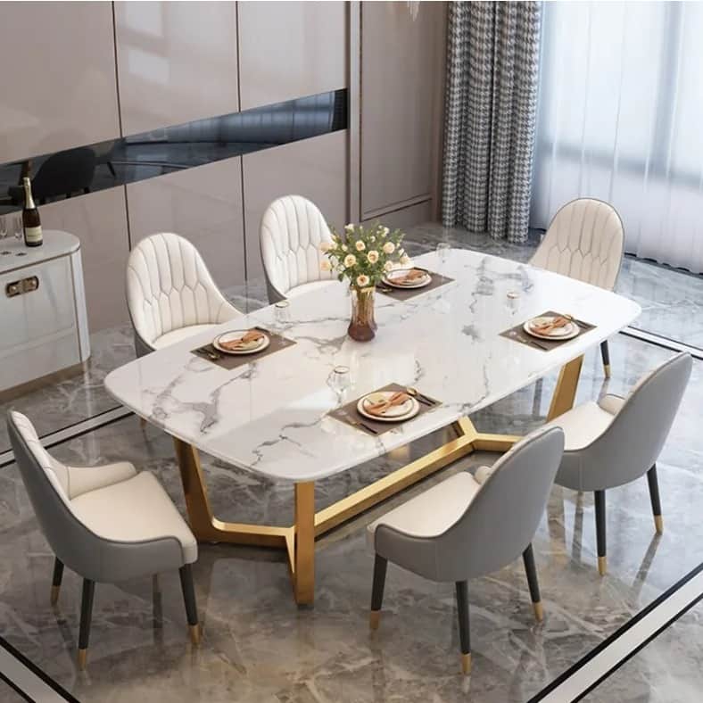 Sorcery Metal dining table (8 seater) - top_view