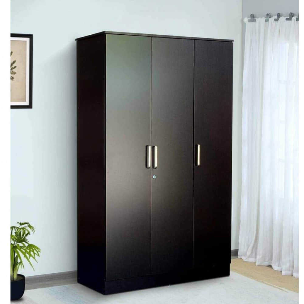 Derby 3 Door Wardrobe In Wenge Finish - photo