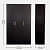 Derby 3 Door Wardrobe In Wenge Finish - left_view