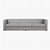 Nara 3 Seater Sofa In Grey - front_view