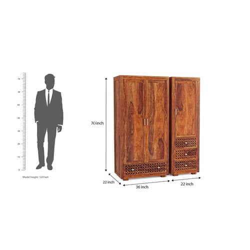 Roncrey 3 Door Multi Utility Wardrobe