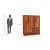 Roncrey 3 Door Multi Utility Wardrobe - left_view