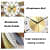 Golden Sunflower Metal Wall  Clock - top_view