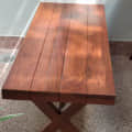 Charlotte Café Table With 2 Bench - top_view