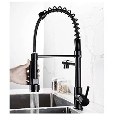 Vermeer Sink Mixer with Connecting Hoses In Spring Style