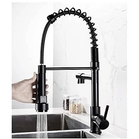 Vermeer Sink Mixer with Connecting Hoses In Spring Style