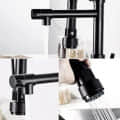 Vermeer Sink Mixer with Connecting Hoses In Spring Style - front_view