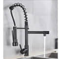 Vermeer Sink Mixer with Connecting Hoses In Spring Style - rear_view