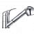 Vinci Brass Single Lever Sink Mixer - rear_view