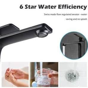 Vinci Bathroom Sink Wash Basin Mixer Tap - rear_view