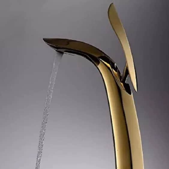 Nantes Rigwell Lifetime RL-BM-DLPHY Basin Mixer (Gold) - rear_view