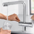 Vermeer Countertop Mounted Kitchen 3 in 1 Sink Mixer - top_view