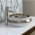 Nantes Toyo 267 White & Silver Wash Basin - top_view