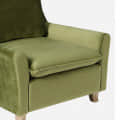 Royal Alma Lounge Chair In Olive Green Color - top_view