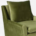 Royal Alma Lounge Chair In Olive Green Color - rear_view