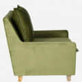 Royal Alma Lounge Chair In Olive Green Color - left_view
