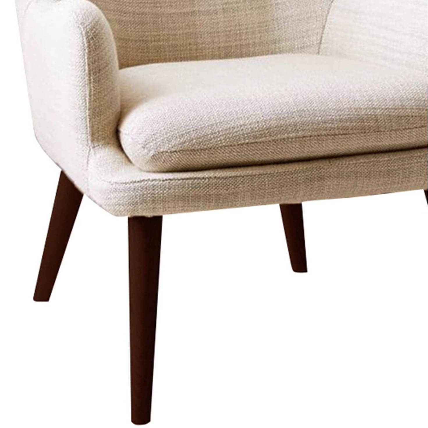 Chelsea Fabric Lounge Chair in Beige Color