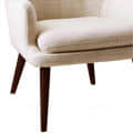 Chelsea Fabric Lounge Chair in Beige Color - rear_view