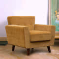 Jacob Fabric Arm Chair in Orange Color - photo