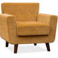 Jacob Fabric Arm Chair in Orange Color - front_view