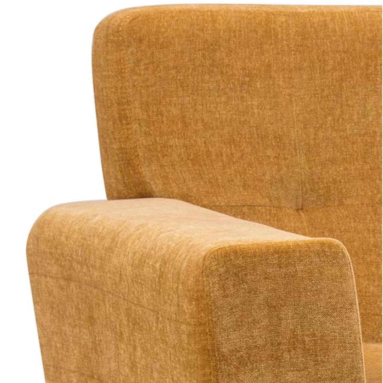 Jacob Fabric Arm Chair in Orange Color - rear_view