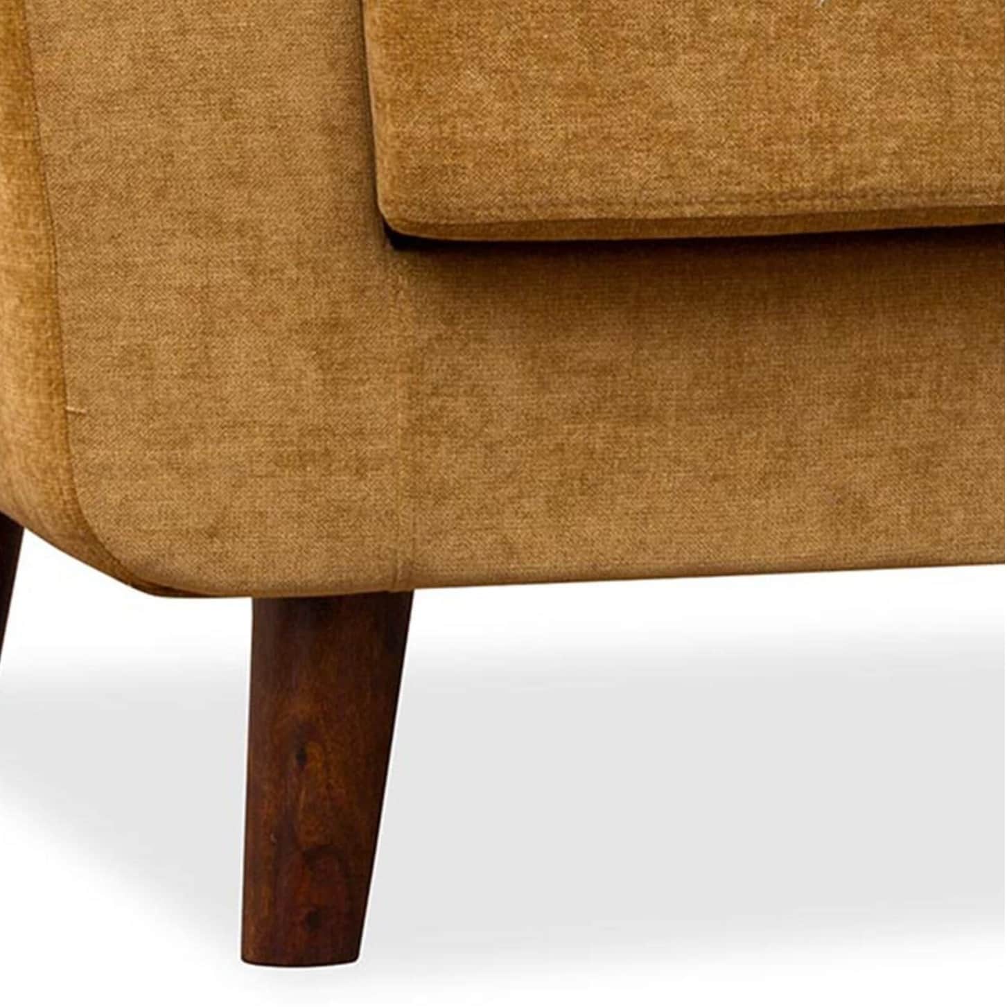 Jacob Fabric Arm Chair in Orange Color - left_view