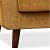 Jacob Fabric Arm Chair in Orange Color - left_view
