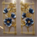 Floral Twin Frames Metal Wall Art 40*20 Inches - photo