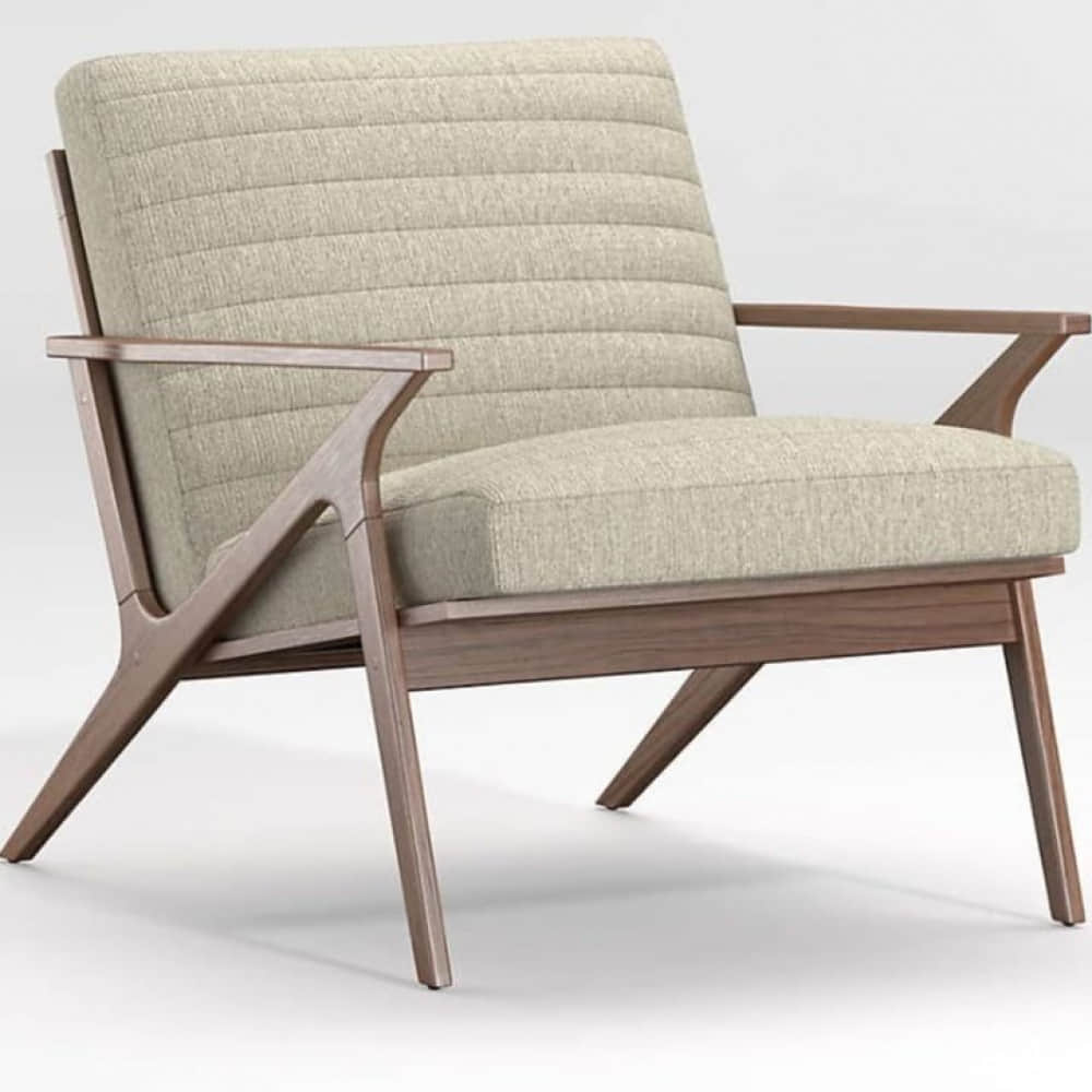 Belle Tufted Fabric Accent Chair - photo