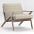 Belle Tufted Fabric Accent Chair - front_view