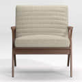 Belle Tufted Fabric Accent Chair - top_view