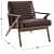Belle Tufted Fabric Accent Chair - rear_view
