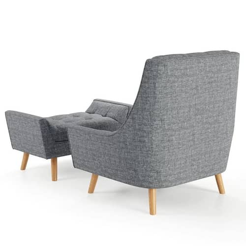 Anjaneya Bora Arm Chair With Footstool